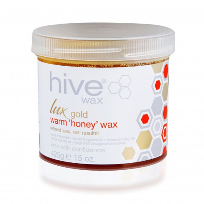 Hive LUX Gold Warm Honey Wax Strip Wax 425g Pro Salon Products