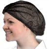 Pro Salons Disposable Black Mop Caps Hair Nets Tanning (100)